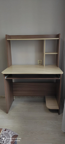 Компьютерный стол Грета-1 венге / дуб молочный фото покупателя 18
