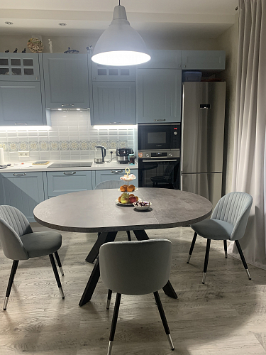 Стул на металлокаркасе Gabi 1 light purple / black фото покупателя 4