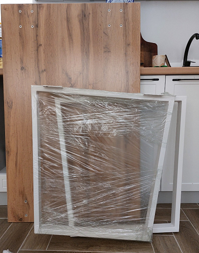 Деревянный стол Лота Лофт 120x75 дуб крафт табачный / черный матовый фото покупателя 268