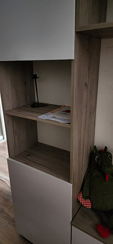 Модульная гостиная Алетра дуб крафт серый / глянец белый комплектация 1 фото покупателя 10