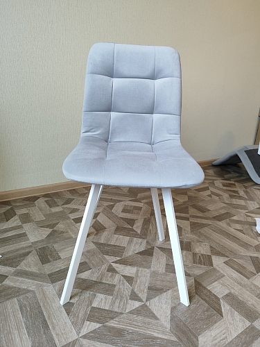 Стул на металлокаркасе Чилли зеленый / белый каркас фото покупателя 443