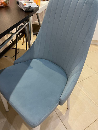 Стул на металлокаркасе Kora dark gray / black фото покупателя 52