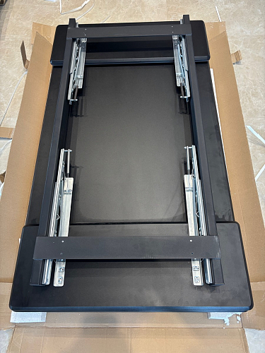 Керамический стол Норман 140(200)х80 серый мрамор larka grey / черный фото покупателя 22