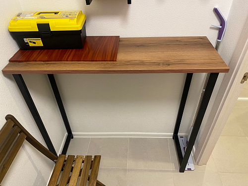 Барная стойка Дилан Лофт 120х40х90 бетон светлый фото покупателя 128