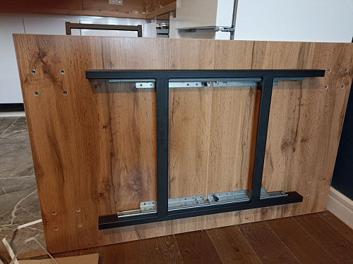 Деревянный стол Лота Лофт 140х80 черный матовый / бетон светлый фото покупателя 607