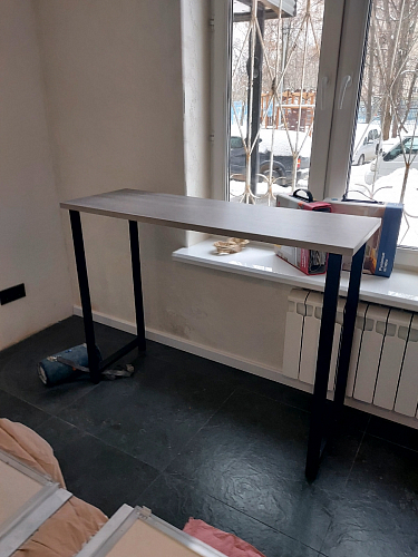 Барная стойка Дилан Лофт 120х60х110 бетон фото покупателя 59