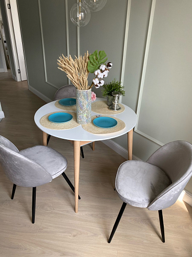 Стул на металлокаркасе Dodo blue фото покупателя 5