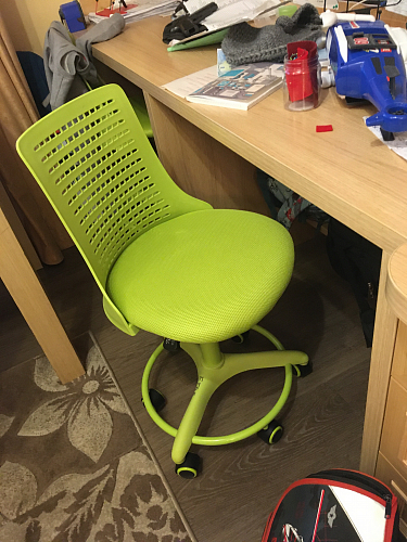 Компьютерное кресло Kiddy/Кидди розовое ткань (сетка) фото покупателя 56