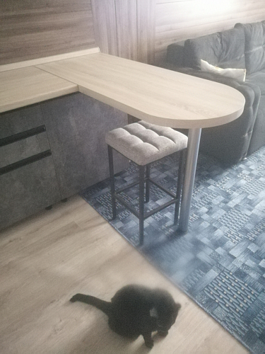 Барный стул Лофт катания лаванда / белый матовый фото покупателя 253