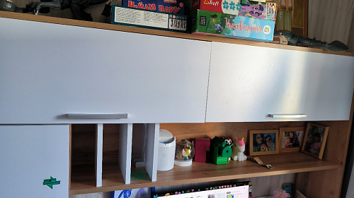 Письменный стол Лайт 03.243 дуб золотой (craft) / белый премиум фото покупателя 249