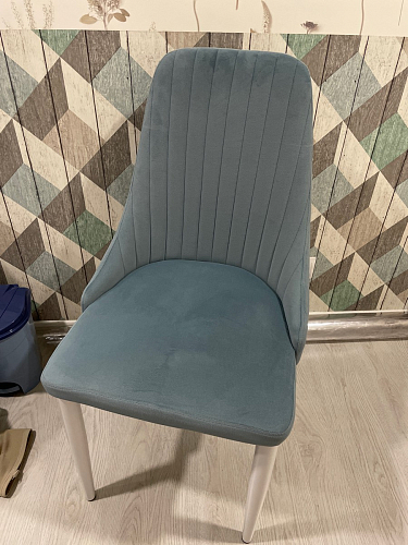 Стул на металлокаркасе Kora green / black фото покупателя 70