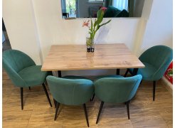 Стол Лота Лофт 140 25 мм юта / белый матовый фото покупателя 506