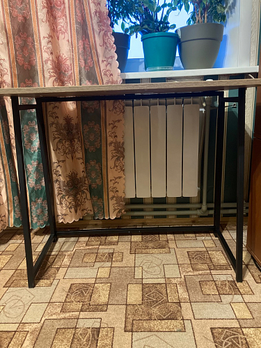 Компьютерный стол Бринг складной 90х55х74 дуб велингтон фото покупателя 2