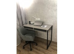 Письменный стол Леон Лофт дуб делано светлый / белый матовый фото покупателя 21