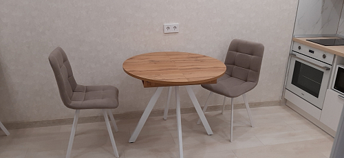 Комплект стульев Чилли 4 шт темно-серый / черный фото покупателя 81