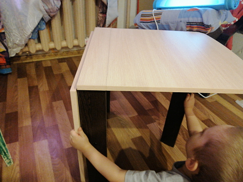 Стол-книжка СтК6 венге / дуб молочный высота 54 см фото покупателя 120