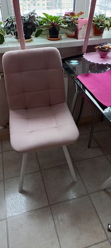 Стул на металлокаркасе Чилли К черный / зеленый фото покупателя 343