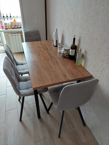 Стул на металлокаркасе Чилли светло-серый / белый каркас фото покупателя 57