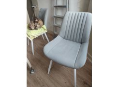 Стул на металлокаркасе Вейв темно-серый / черный фото покупателя 203