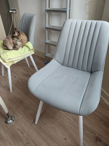 Стул на металлокаркасе Седа К кирпичный / черный фото покупателя 203