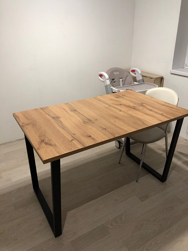 Деревянный стол Лота Лофт 140х80 белый матовый / бетон светлый фото покупателя 232