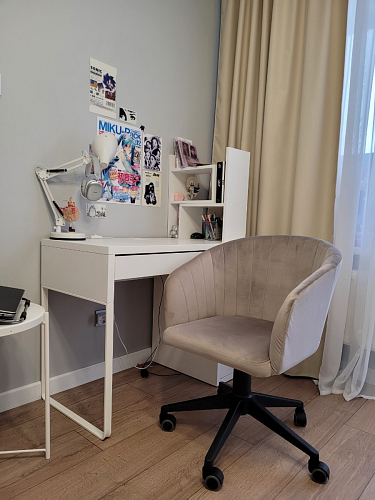 Компьютерное кресло Тибо confetti chocolate / белый фото покупателя 171