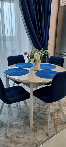 Стул на металлокаркасе Чилли бирюзовый / черный фото покупателя 1071