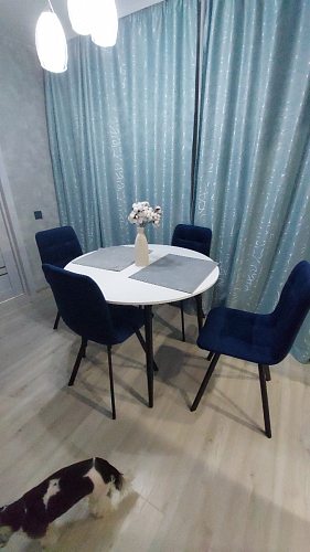 Стул на металлокаркасе Чилли горчичный / черный фото покупателя 1221