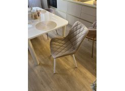 Стул на металлокаркасе Баодин velutto 52 / белый фото покупателя 6