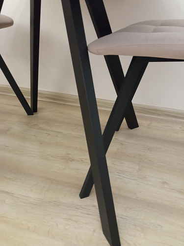 Стул на металлокаркасе Чилли К кирпичный / черный фото покупателя 669