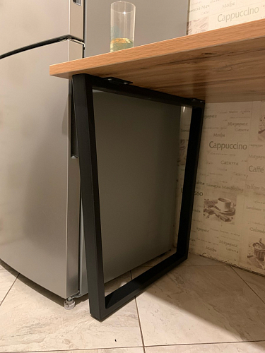 Деревянный стол Лота Лофт 140х80 черный матовый / бетон светлый фото покупателя 877