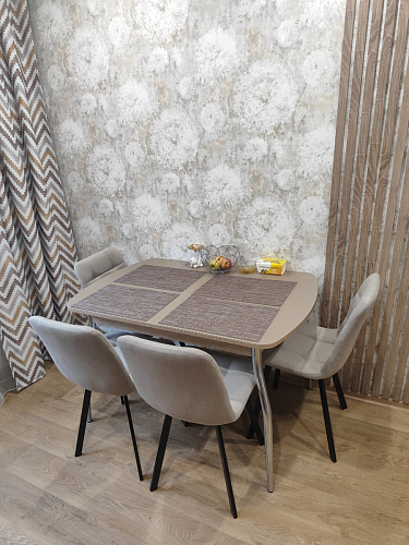 Стул на металлокаркасе Чилли светло-серый / белый каркас фото покупателя 489