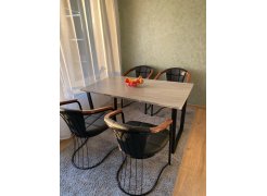 Стол Лота Лофт 140 25 мм юта / белый матовый фото покупателя 218