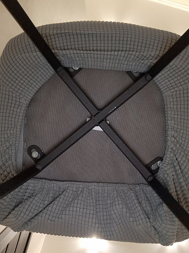 Стул на металлокаркасе Чилли К черный / зеленый фото покупателя 595