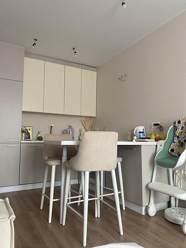 Полубарный стул Атани серо-синий / кант синий / черный фото покупателя 1