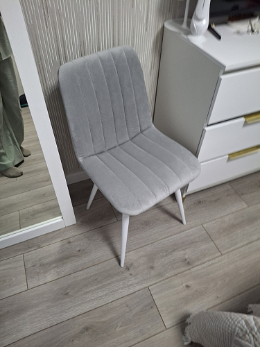 Стул на металлокаркасе Дани П бежевый / черный фото покупателя 18