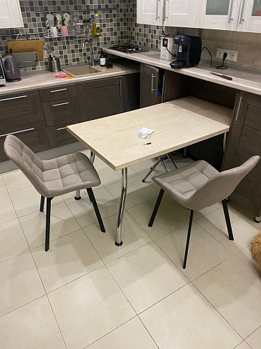 Стул на металлокаркасе Челси бирюзовый / черный фото покупателя 26