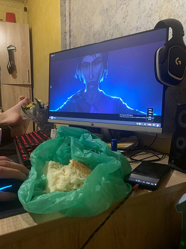 Компьютерный стол КСТ-15 бетон фото покупателя 7