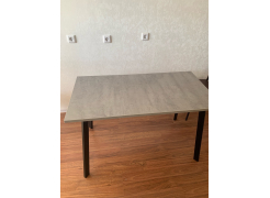 Стол Тринити Лофт 120 32 мм бетон / черный матовый фото покупателя 163