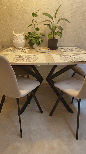 Стул на металлокаркасе Чилли зеленый / черный фото покупателя 1477