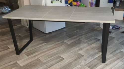 Деревянный стол Лота Лофт 140х80 дуб крафт табачный / черный матовый фото покупателя 926