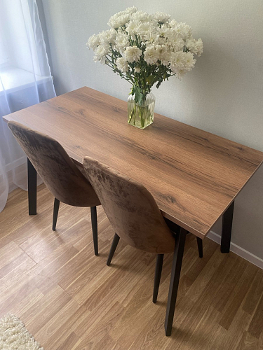 Стол Тринити Лофт 120 25 мм черный матовый / юта фото покупателя 160