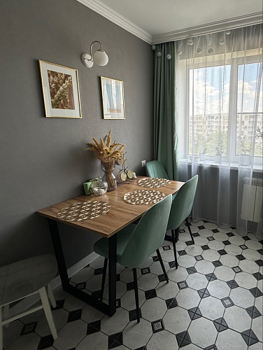 Стол раскладной Лота Лофт 120 25 мм юта / черный матовый фото покупателя 937