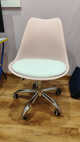 Компьютерное кресло Kolin с подушкой clear / white фото покупателя 75