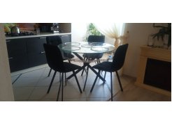 Стул на металлокаркасе Чилли синяя ткань / белый фото покупателя 335