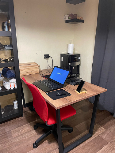 Деревянный стол Лота Лофт 140х80 дуб крафт табачный / черный матовый фото покупателя 215