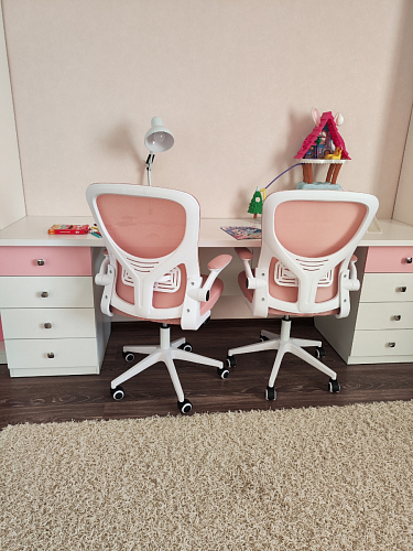 Компьютерное кресло Konfi pink / white фото покупателя 115