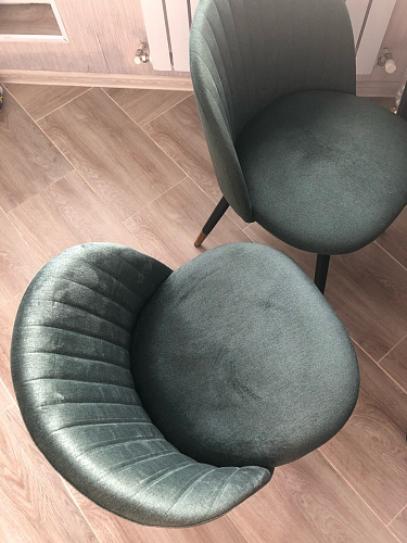 Стул на металлокаркасе Gabi 1 light purple / black / gold фото покупателя 54