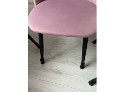 Стул на металлокаркасе Gabi 1 бежевый / черный с серебряными наконечниками фото покупателя 199