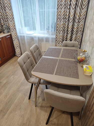 Стул на металлокаркасе Чилли К темно-серый (velutto 32) / черный фото покупателя 556